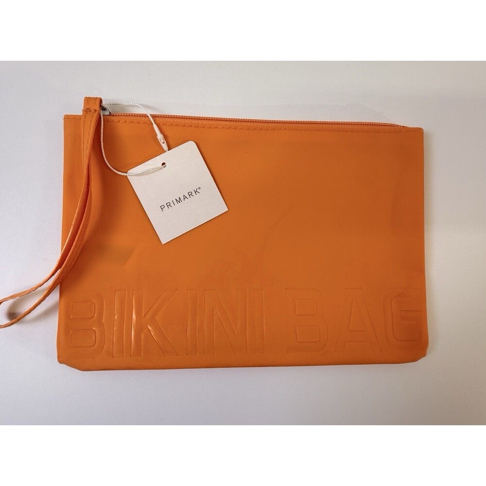 New Orange Primark Bikini Bag Pouch Beach Travel Vacation Summer Swimming Bag